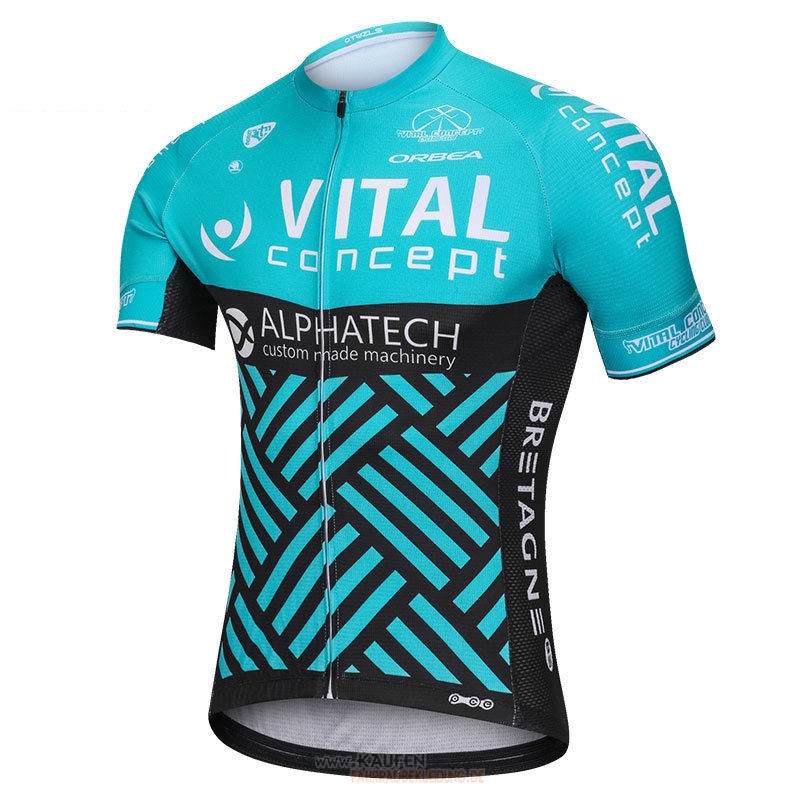 Maglia Vital Concept Alphatech Kurzarmtrikot 2018 Und Kurze Tragerhose 2018 Blau Undshwarz